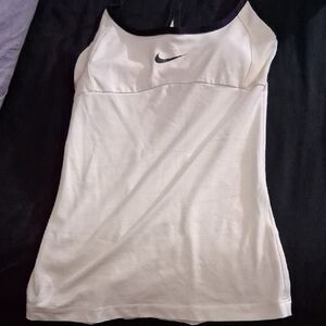 Nike Dri-fit Women's White and Black Camisole Size Small/Medium